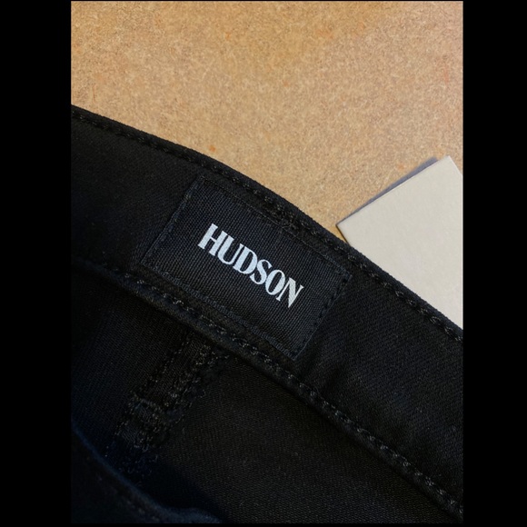 NWT Hudson Stark Nico Moto Zip Jean - Black